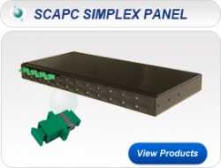 SCAPC SPX 1U 19” Singlemode Fixed Patch Panel